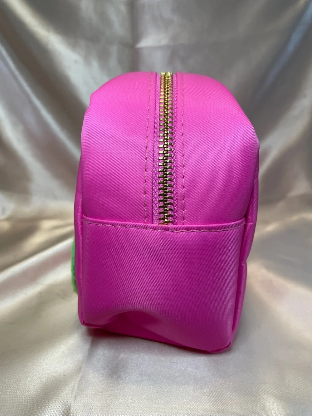 Bright Pink Smiley Cosmetic Pouch - NWT